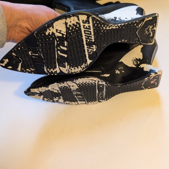 John Fluevog Heebie Jeebies Wedged mid-calf boot size 9 in VGUC - Picture 10 of 14